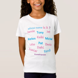Kids Basic T - Shirt mit Namen bY #Metropolim