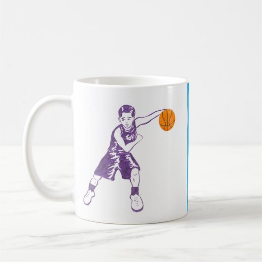 Kids basketball mug kaffeetasse (Links)