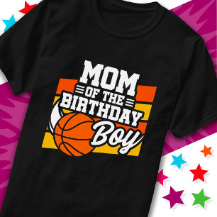 Kids Basketball Party Mama des Geburtstags T-Shirt