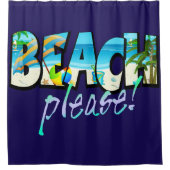 Kids Beach bitte! Duschvorhang (Vorderseite)