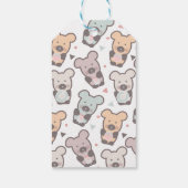 Kids Bears and Donuts Pattern Geschenkanhänger (Rückseite)