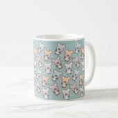 Kids Bears and Donuts Pattern Kaffeetasse (VorderseiteRechts)