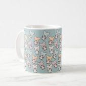 Kids Bears and Donuts Pattern Kaffeetasse (Vorderseite Links)