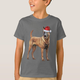 Kids Belgian Malinois Dog Lover Funny Christmas T-Shirt