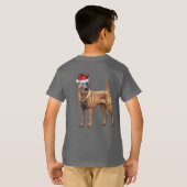 Kids Belgian Malinois Dog Lover Funny Christmas T-Shirt (Schwarz voll)
