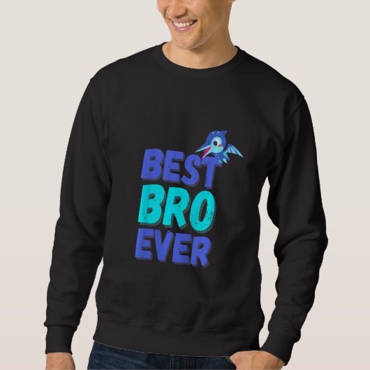 Kids Best Bro je Weltbest Big Brother Din Sweatshirt (Vorderseite)
