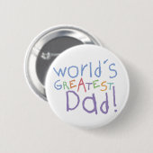 Kids Bester Vater Button (Vorne & Hinten)