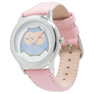 Kid's Bezel Stainless Steel Watch/Owl Armbanduhr