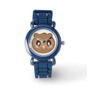 Kid's Bezel Stainless Steel Watch/Owl Armbanduhr