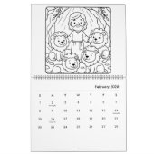 Kids Bible Stories Coloring Calendar Kalender (Feb 2026)