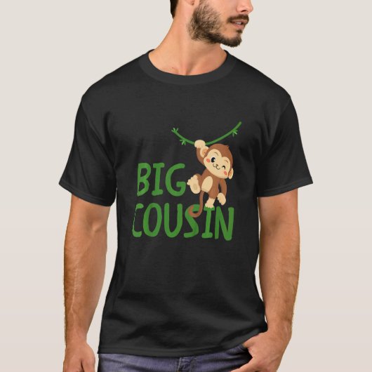 Kids Big Best Cousin Ever Monkey Animal World's Gr T-Shirt (Vorderseite)