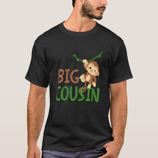 Kids Big Best Cousin Ever Monkey Animal World's Gr T-Shirt (Vorderseite)