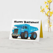 Kid's Big Blue Dump Truck Karte (Gelbe Blume)