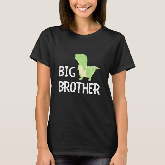 Kids Big Brother Dinosaur Best Bro Ever World's Gr T-Shirt (Vorderseite)