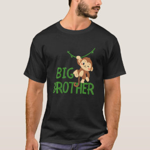 Kids Big Brother Monkey Animal Best Bro Ever World T-Shirt