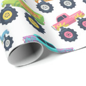 Kids Big Wheel Cars und LKW Geschenkpapier (Rolleneckpunkt)