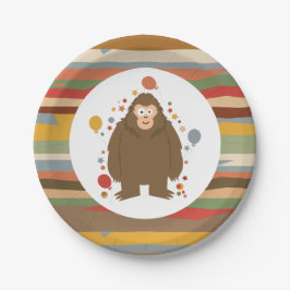 Kids Bigfoot Birthday  Pappteller