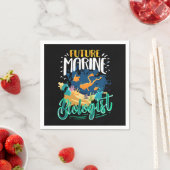 Kids Biology Future Marine Biologist Serviette (Beispiel)