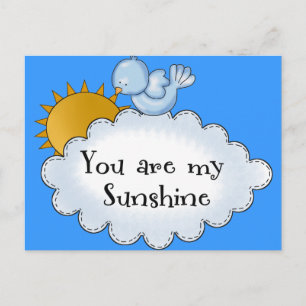 Kid's Bird Sun Du bist mein Sonnenschein Postkarte