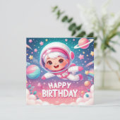 Kid's Birthday Card  Karte (Stehend Vorderseite)
