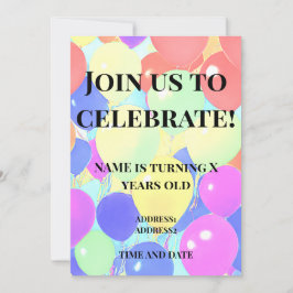 kids birthday einladung