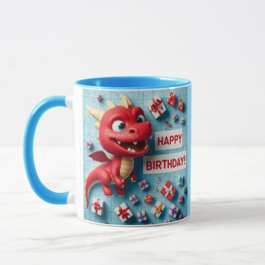 Kid's birthday mug tasse (Links)