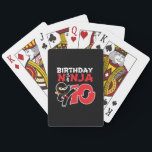 Kids Birthday Ninja - 10 Year Old Party Theme Spielkarten<br><div class="desc">This Birthday Ninja 10 design makes hat perfekte gift for a 10 year old ninja birthday party. It feature the Japanese symbol für Ninjutsu with a cartoon ninja doing a karate kick that the birthday boy or girl will love. This ninja birthday design for boys and girls is hat perfekt...</div>