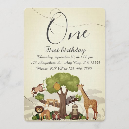 Kids Birthday Party Einladung (Vorderseite)