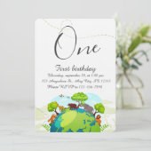 Kids Birthday Party Einladung (Stehend Vorderseite)