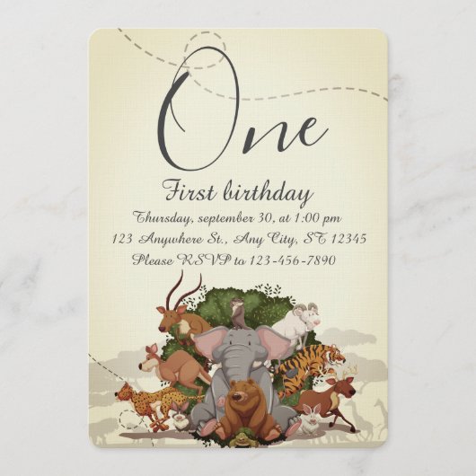 Kids Birthday Party Einladung (Vorderseite)