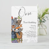 Kids Birthday Party Einladung (Stehend Vorderseite)