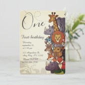 Kids Birthday Party Einladung (Stehend Vorderseite)