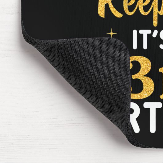 Kids Birthday Party I Can't Keep Calm It's My 3rd Mousepad (Ecke)