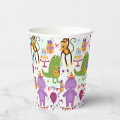 Kids Birthday Wild Animals Pappbecher (Rechts)