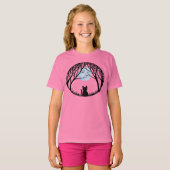 Kid's Black Cat T - Shirt Spooky Fat Cat Kid's T-S (Vorne ganz)