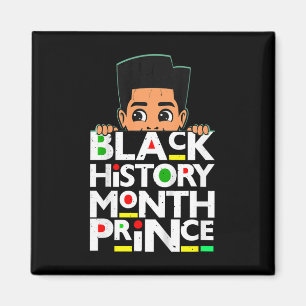 Kids Black History Month Prinz Melanin Sohn Junge  Magnet