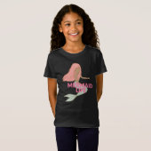 Kids Black Mermaid T - Shirt (Vorne ganz)