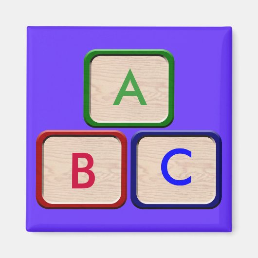 Kids Blocks Kühlschrankmagnet (Vorne)