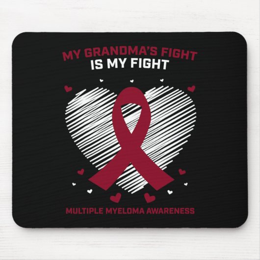 Kids Blood Cancer Support Grandma Multiple Myeloma Mousepad (Vorne)