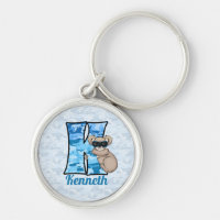 Kid's Blue Koala Monogram Letter K
