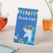 Kids Blue Shark Fintastic Birthday Sockelschild (In SItu)