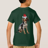 Kids Bluetick Coonhound Dog Lover Funny Christmas T-Shirt (Rückseite)