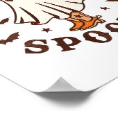 Kids Boot Scootin Spooky Western Halloween Retro F Poster (Ecke)