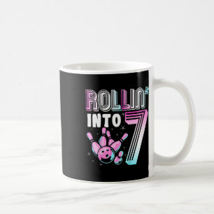 Kids Bowler Rollin’ In 7 Bowling 7. Geburtstag Ki Kaffeetasse