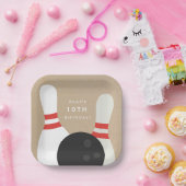 Kids Bowling Birthday Party Pappteller (Party)