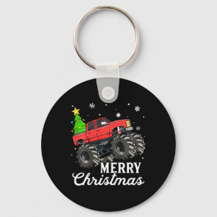 Kids Boys Christmas Monster Truck Kids Merry Chris Schlüsselanhänger
