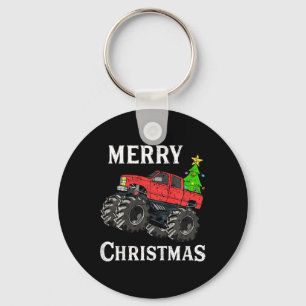 Kids Boys Christmas Monster Truck Kids Merry Chris Schlüsselanhänger
