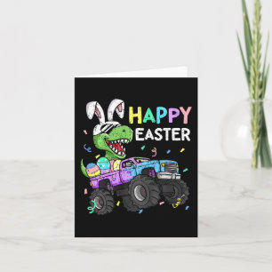 Kids Boys Happy Oaster T-rex Bunny Monster Truck R Karte