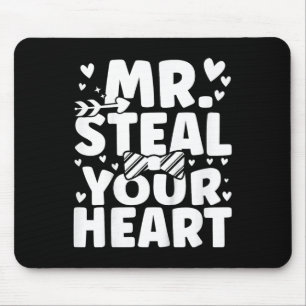 Kids Boys Valentine Shirt Mr. Steal your Heart for Mousepad