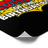 Kids Brother Of The Birthday Boy Spider Theme Part Poster (Ecke)